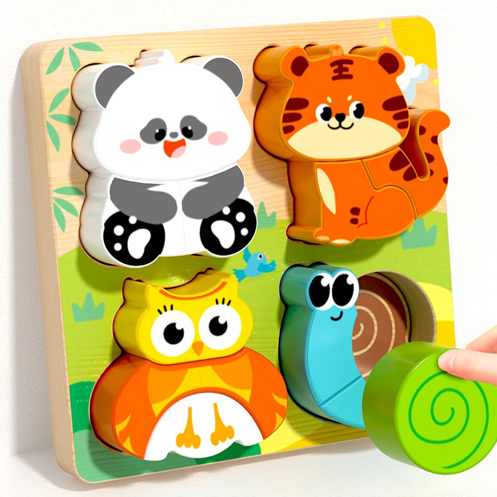 Puzzle Cartoon Animals Cognitive