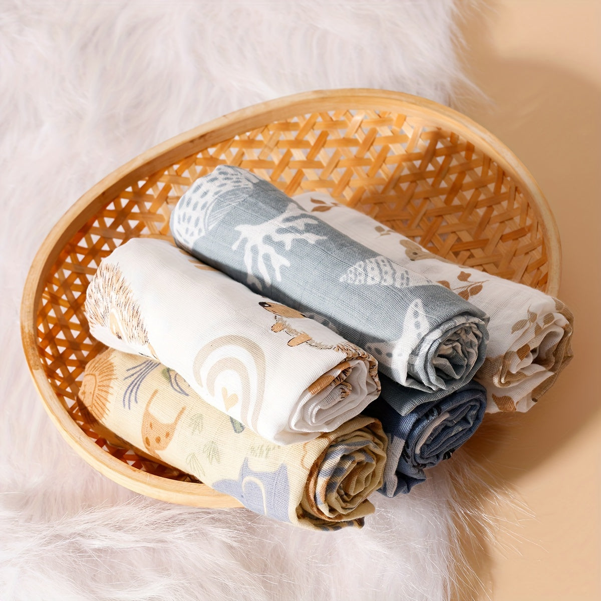 ☀️ 5pcs Baby Muslin Bibs