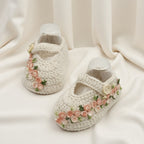 Baby Floral Crochet Slip-Ons