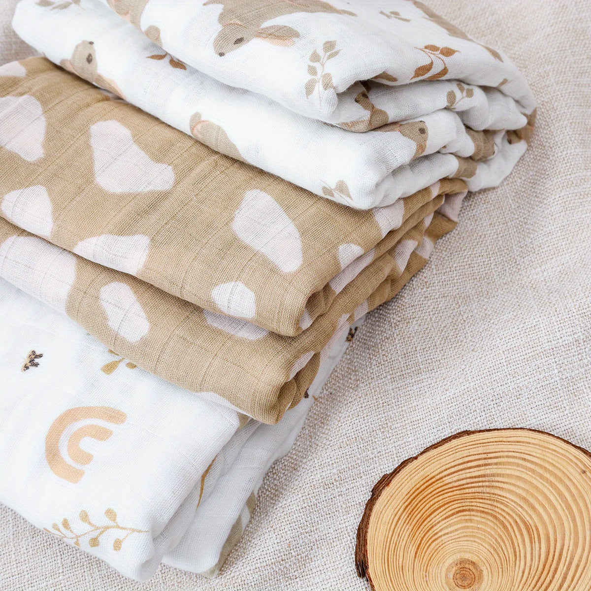 Muslin Swaddle Blanket – Neutral & Soft