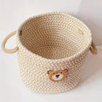 🧸 Inwagui Cute Bear Woven Storage Basket