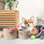 🧸 Inwagui Cute Bear Woven Storage Basket