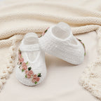 Baby Floral Crochet Slip-Ons
