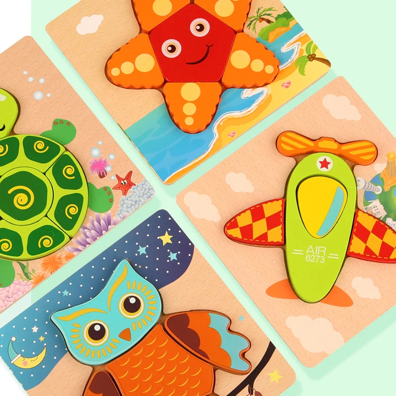 Puzzle Baby Cartoon Animal