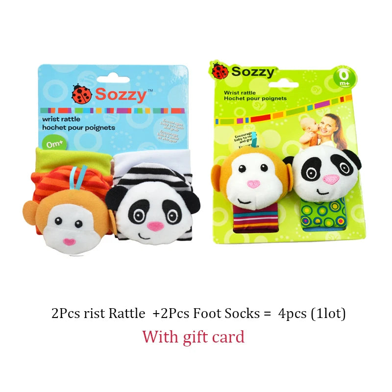 Baby Wrist Rattles Socks
