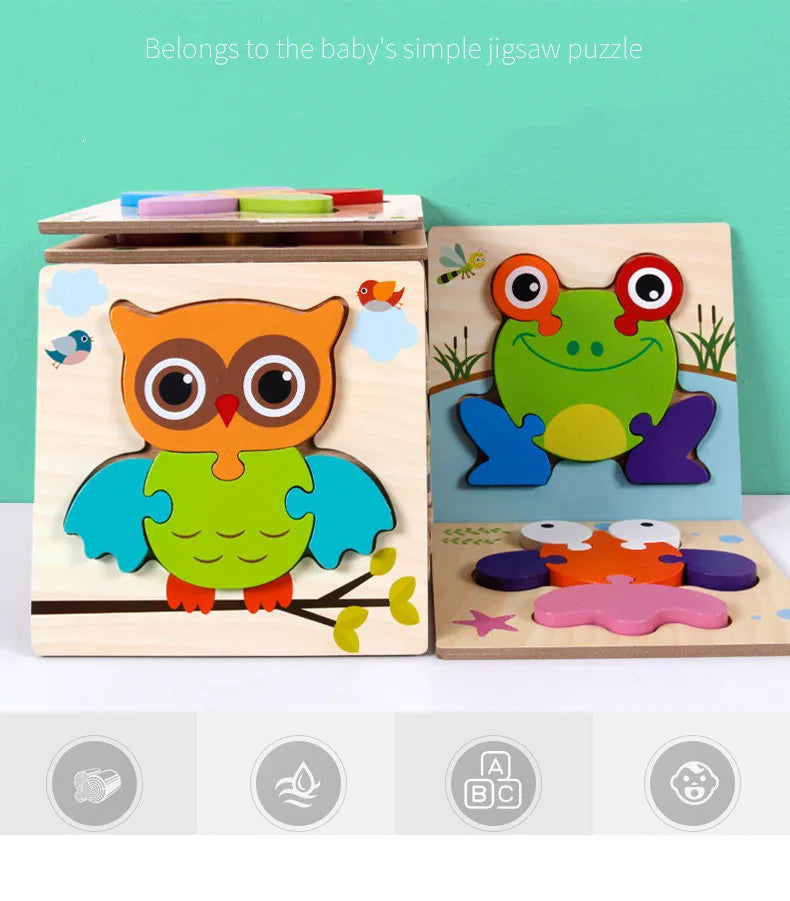 Puzzle Baby Cartoon Animal