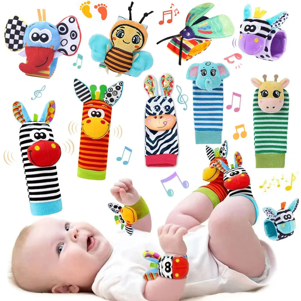 Baby Wrist Rattles Socks