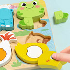 Puzzle Cartoon Animals Cognitive