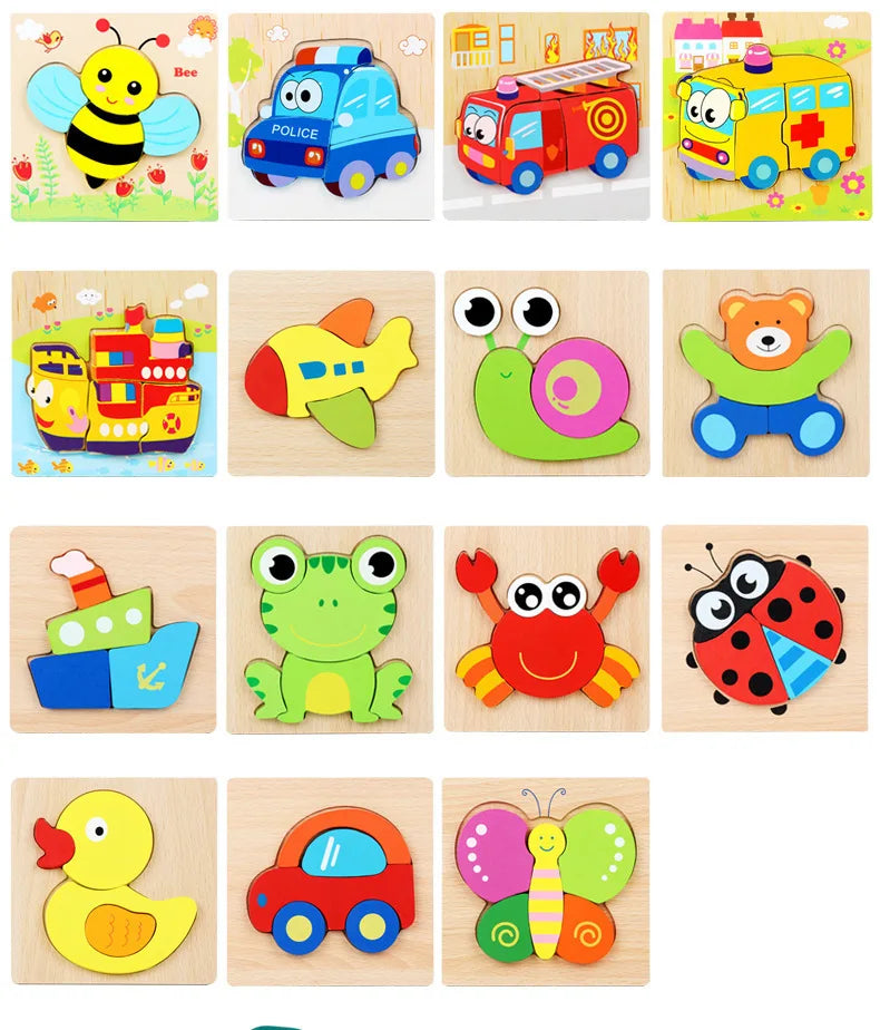 Puzzle Baby Cartoon Animal