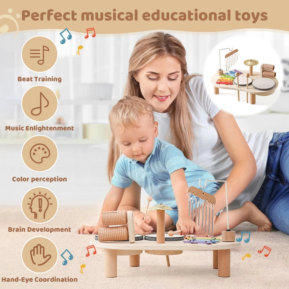 Wooden Baby Musical Set