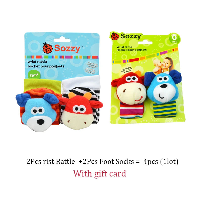 Baby Wrist Rattles Socks
