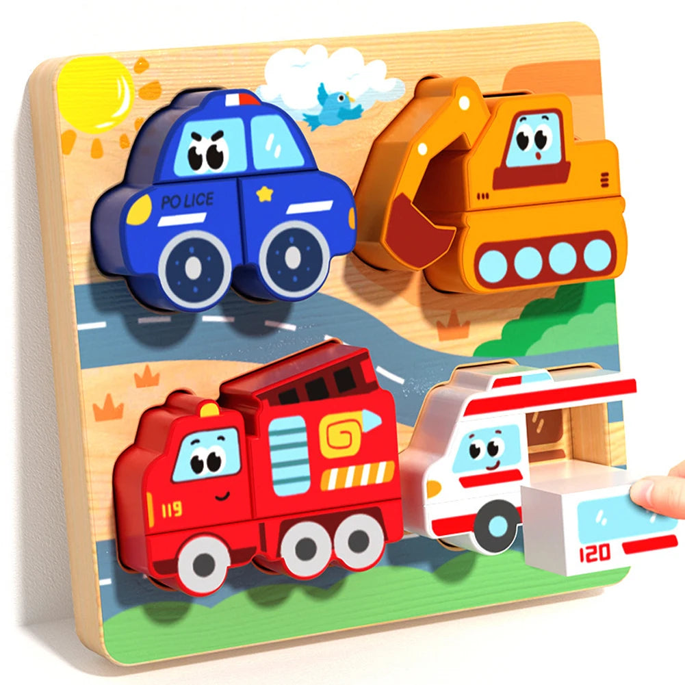 Puzzle Cartoon Animals Cognitive