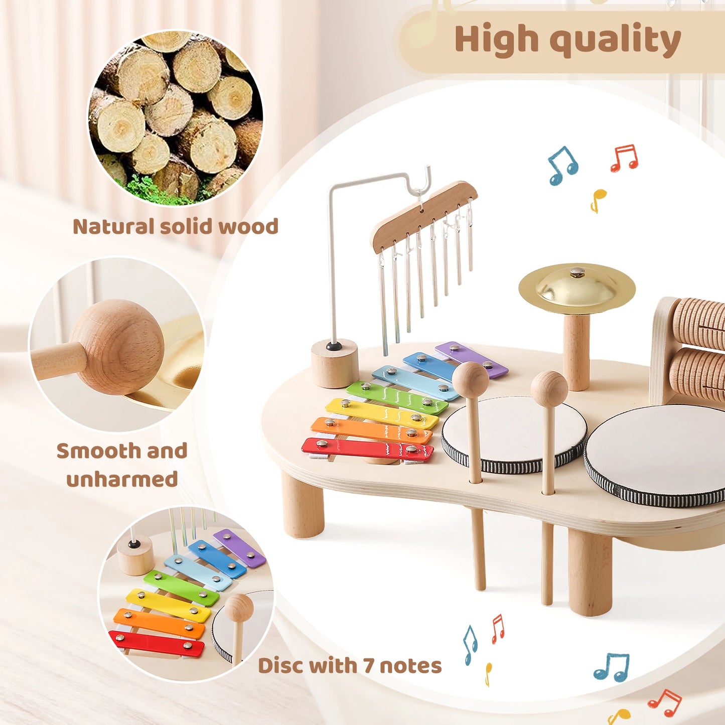 Wooden Baby Musical Set