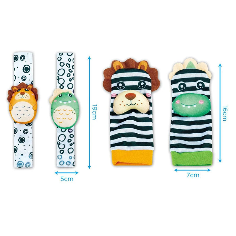 Baby Wrist Rattles Socks