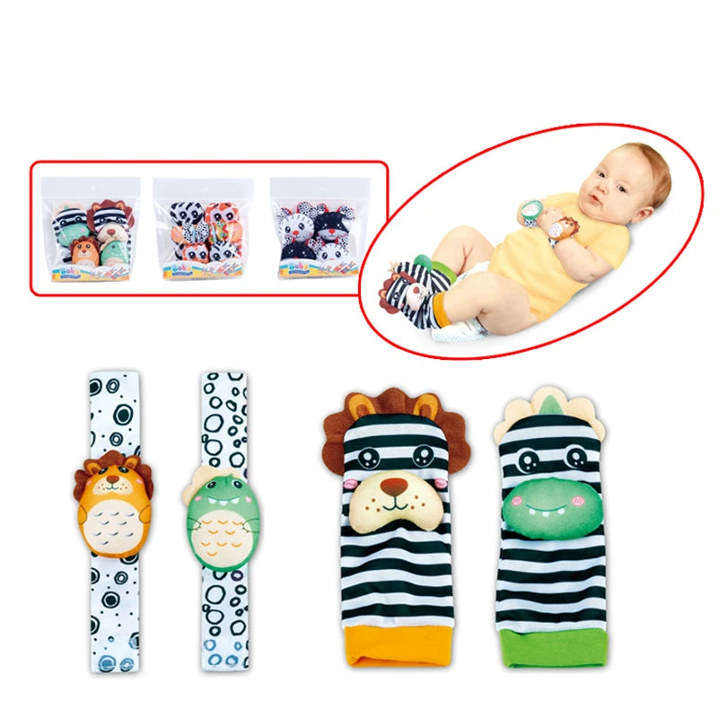 Baby Wrist Rattles Socks