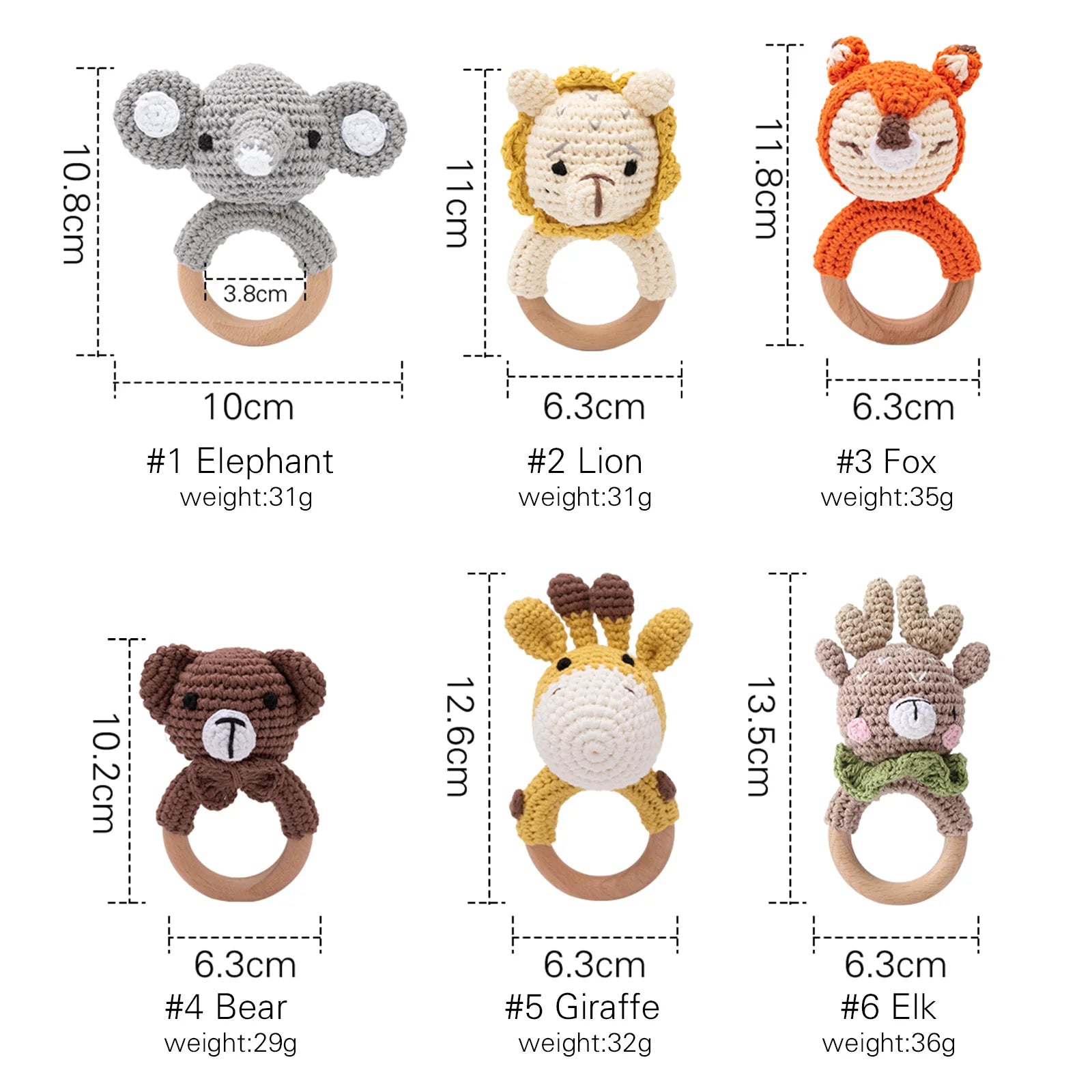 Baby Ratter Toys Wooden
