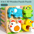 Puzzle Cartoon Animals Cognitive