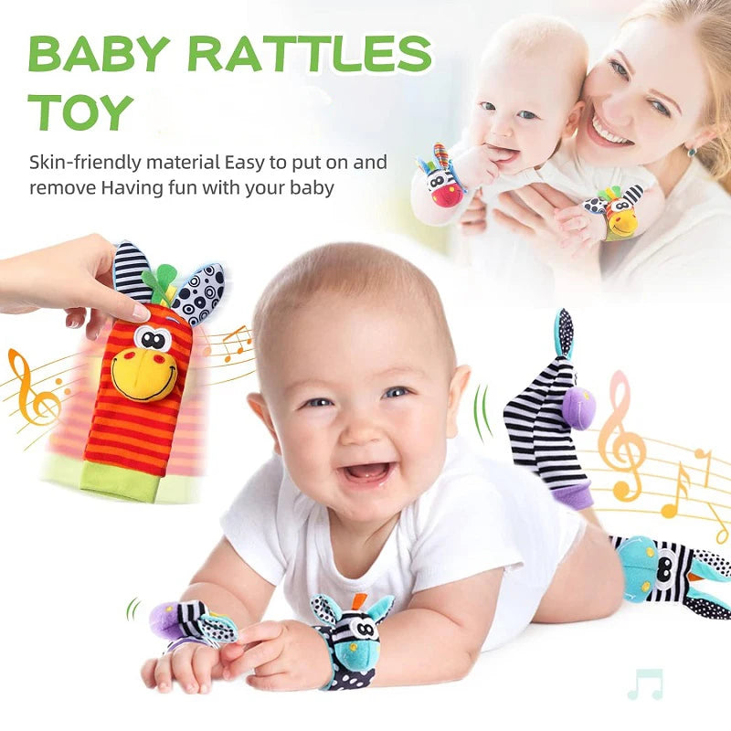 Baby Wrist Rattles Socks