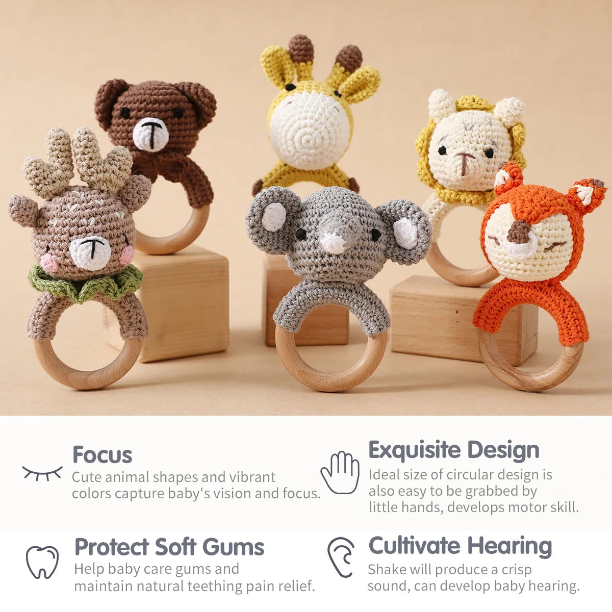 Baby Ratter Toys Wooden