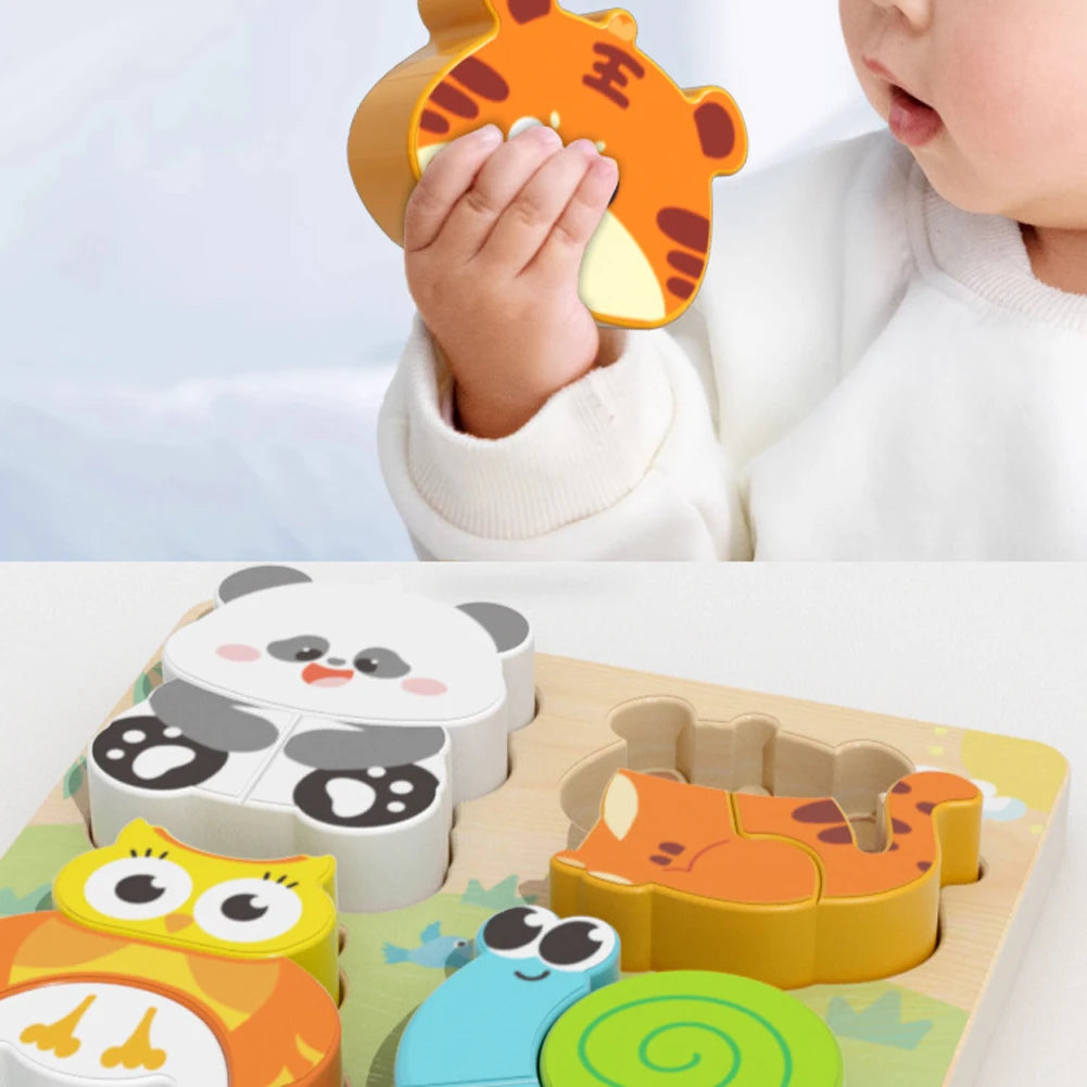 Puzzle Cartoon Animals Cognitive