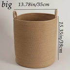 🧺 Bohemian Style Extra Large Woven Fabric Storage Basket