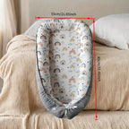 🛋️ Portable Baby Lounge Chair – Soft & Breathable Cotton Velvet