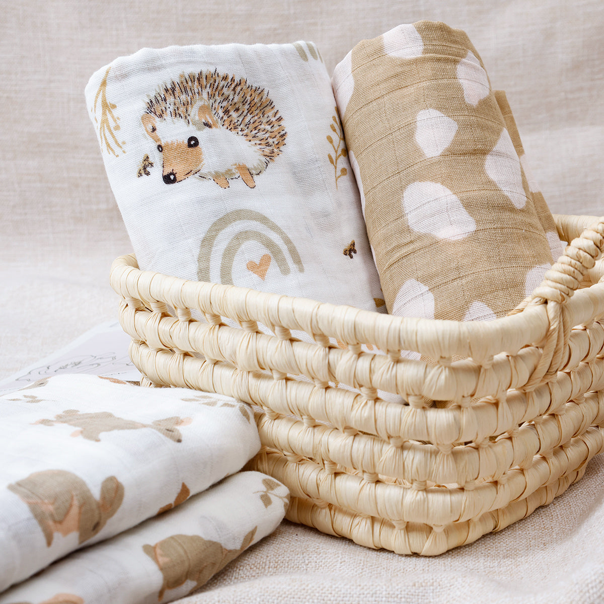 Muslin Swaddle Blanket – Neutral & Soft