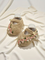 Baby Floral Crochet Slip-Ons