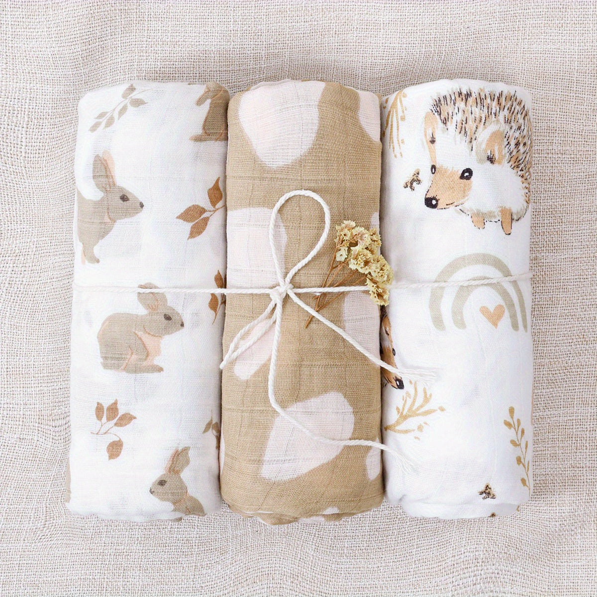 Muslin Swaddle Blanket – Neutral & Soft