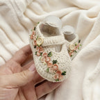 Baby Floral Crochet Slip-Ons