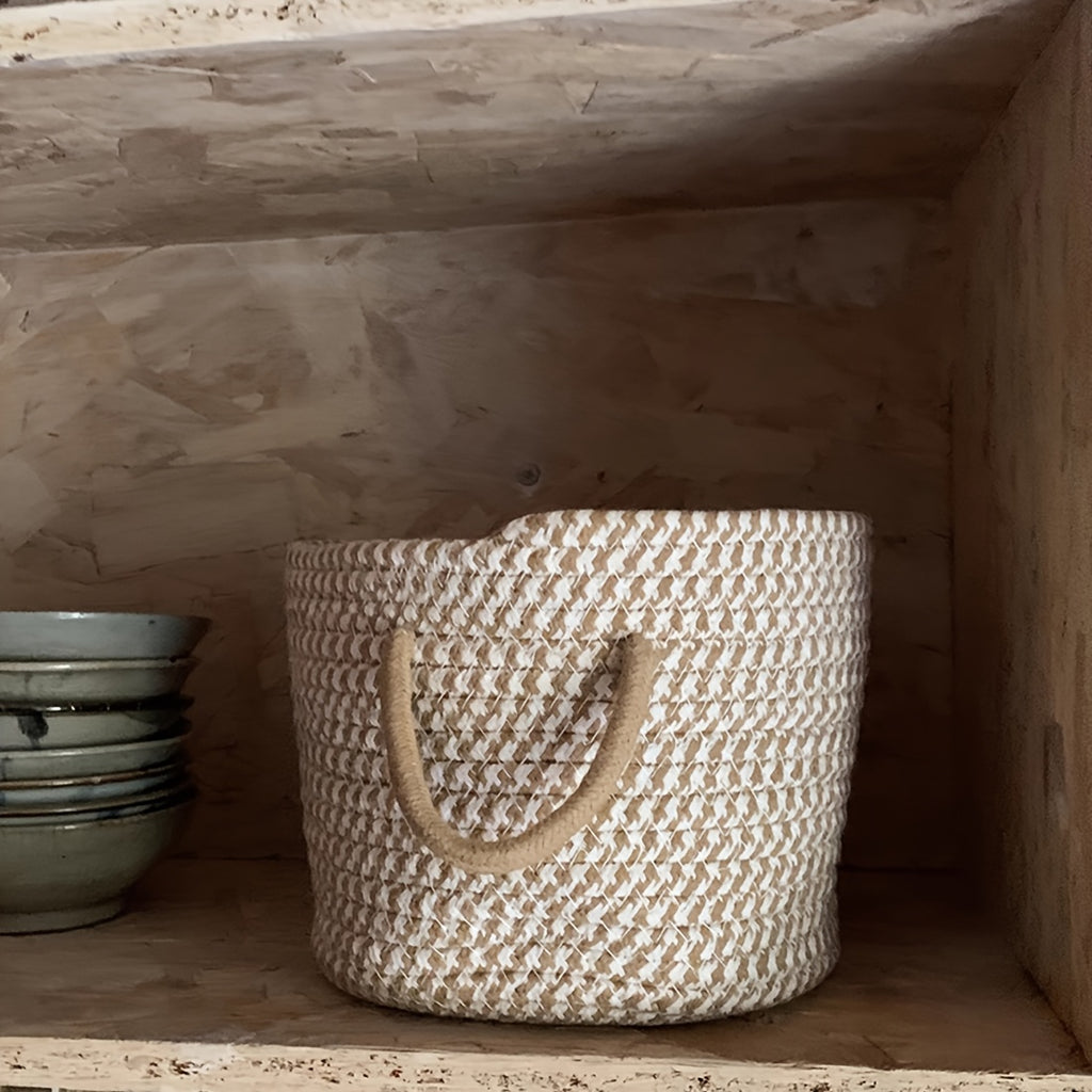 🧸 Inwagui Cute Bear Woven Storage Basket